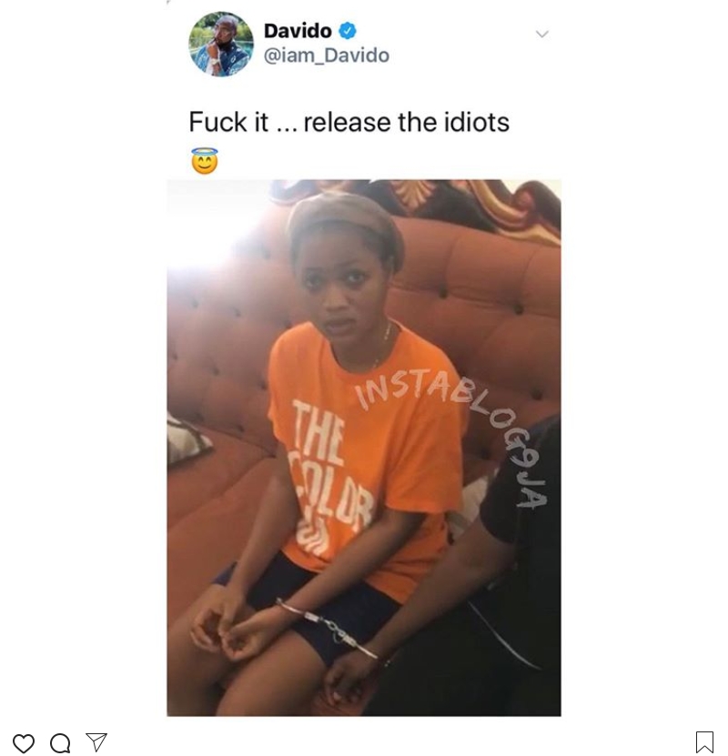 Davido forgives the girls that accused him of pregnancy