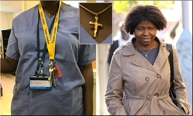 Nigerian nurse Mary Onuoha living in the UK was allegedly harassed for wearing cross necklace at work